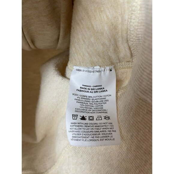 Nike Yoga Oatmeal Hyper Flow Asymmetrical Full Zip Training Hoodie Size XS - Picture 9 of 10